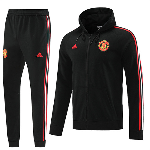 AAA Quality Manchester Utd 22/23 Hoodie Tracksuit - Black